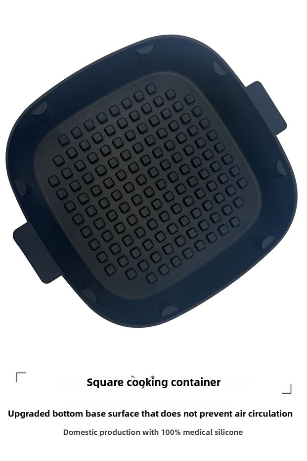 Airfryer Upgraded Air Flow Base Silicone Square Baking Mold