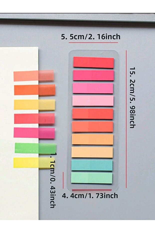 200 Sheets Post-It Adhesive Note Paper - Index Sticker Index - 2