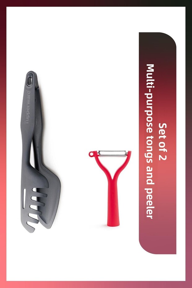Multi-Purpose Tongs and Peelers Set of 2