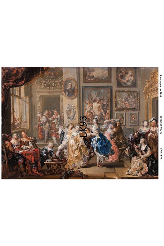 ورق ديكوباج نحاسي مقاس 29x42 سم - LK93 - 1