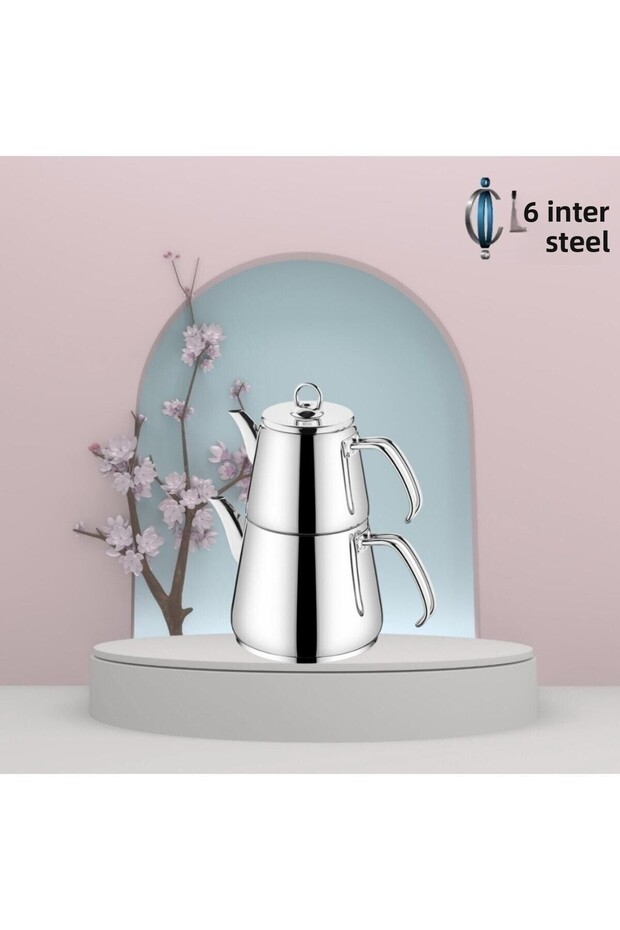 Inter Çelik Hanzade Mini Size Teapot Plain - 1