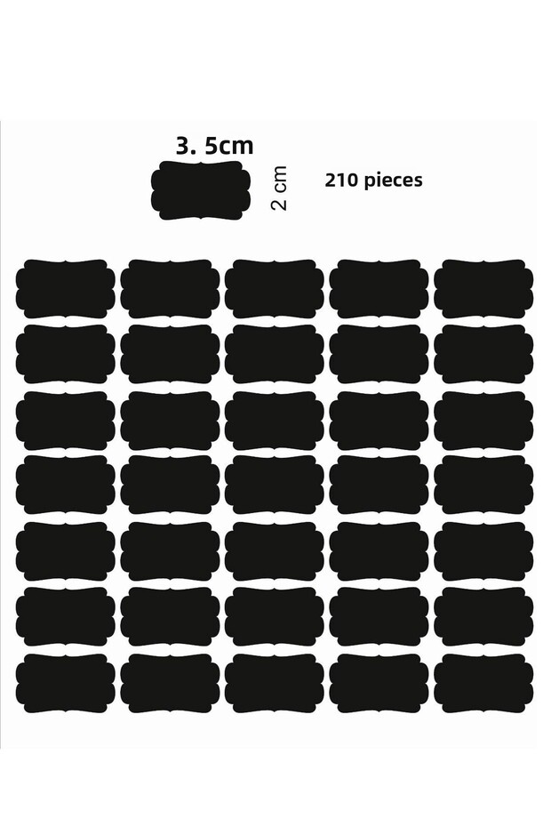 ملصق برطمان قابل للكتابة وقابل للغسل في الغسالة - 2