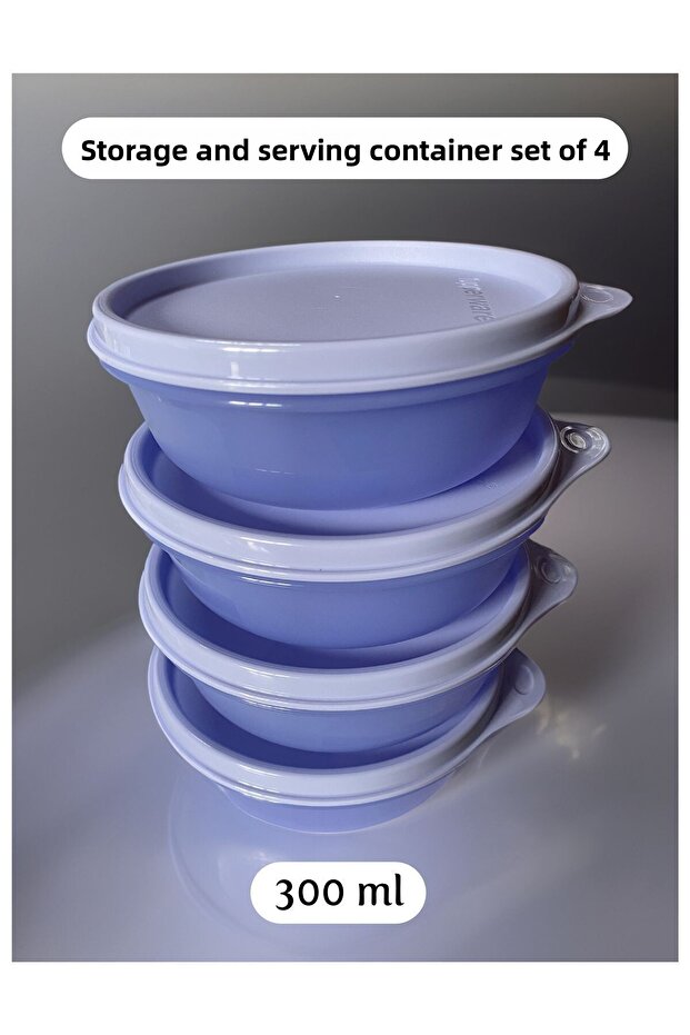 Candy Containers, Lilac Storage and Serving Container Set of 4 300 ml - 1
