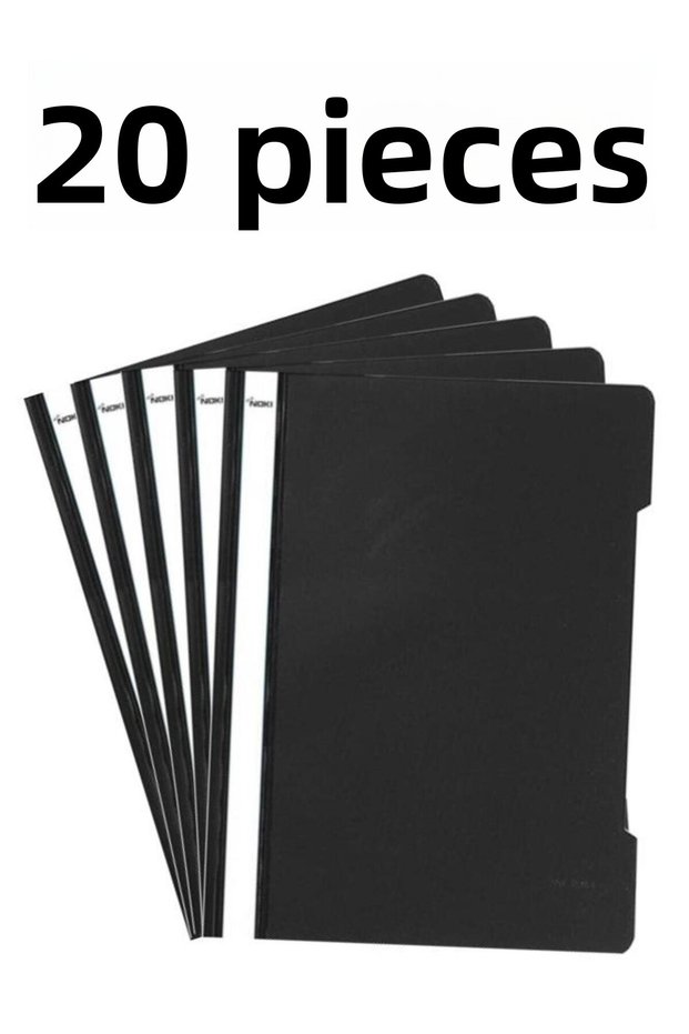 20 Pcs A4 Black Ring Binder 1 Pack Economic Good Quality Ring Binder Office Bureau School
