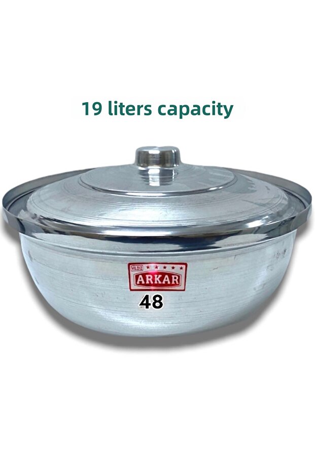 Aluminum Halvan Cookware Large Size 19 Liters 48 cm