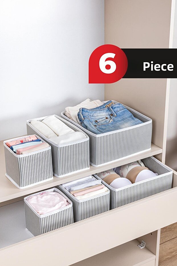 Drawer Organizer for 4 Pieces Gray - 1