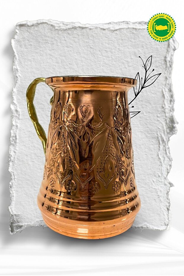 كوب كوب نحاسي معالج بالقلم - 2