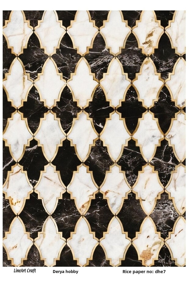 DHE7 - ورق تزيين نحاسي مقاس 29 × 42 سم