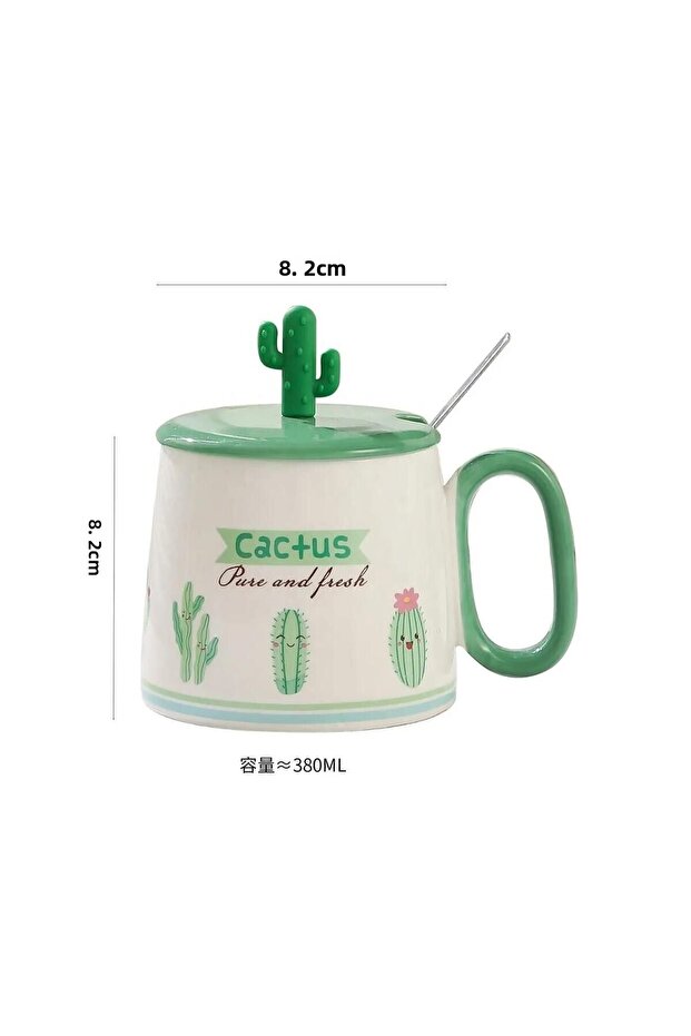 Cactus Themed Ceramic Mug - 2
