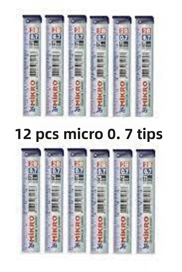Micro Min Pen Tip 0.7 Nib 2b with Graduated Ruler - 12 Liters - 2