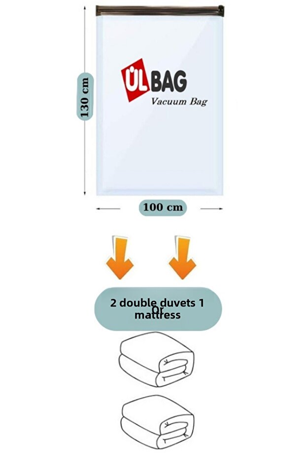 (3 قطع) (الحجم الأكبر) 100 سم × 130 سم (لحاف وتنجيد) كيس مفرغ من الهواء - كيس مفرغ من الهواء - كيس مفرغ من الهواء - 2