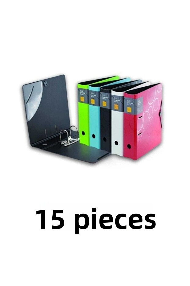 15 Pieces Neon Colors Super Luxury Folder (3 Pieces in Each Color)