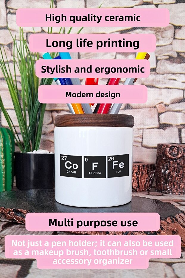 Coffee Software Engineer Java Fun Gift Printed Ceramic Pen Holder - 2