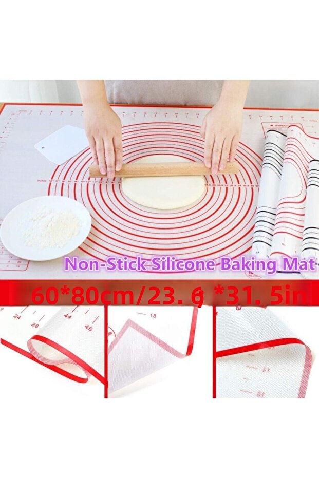 Silicone Dough Rolling Mat - Large Size 60x80 Cm 1stQuality