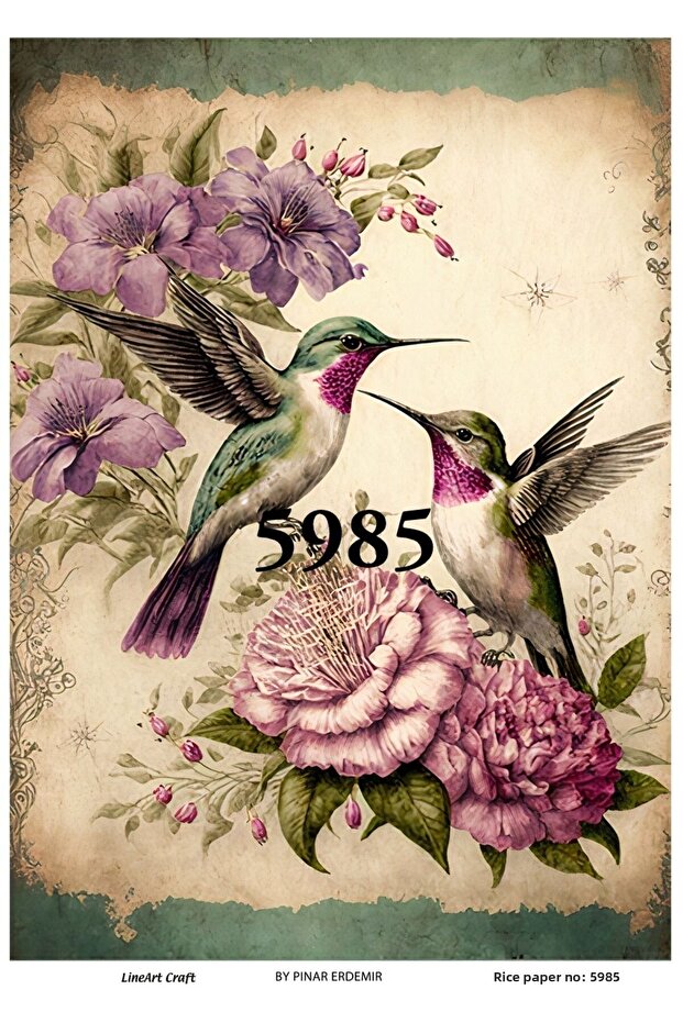 ورق ديكوباج نحاسي - L5985، 29x42 سم