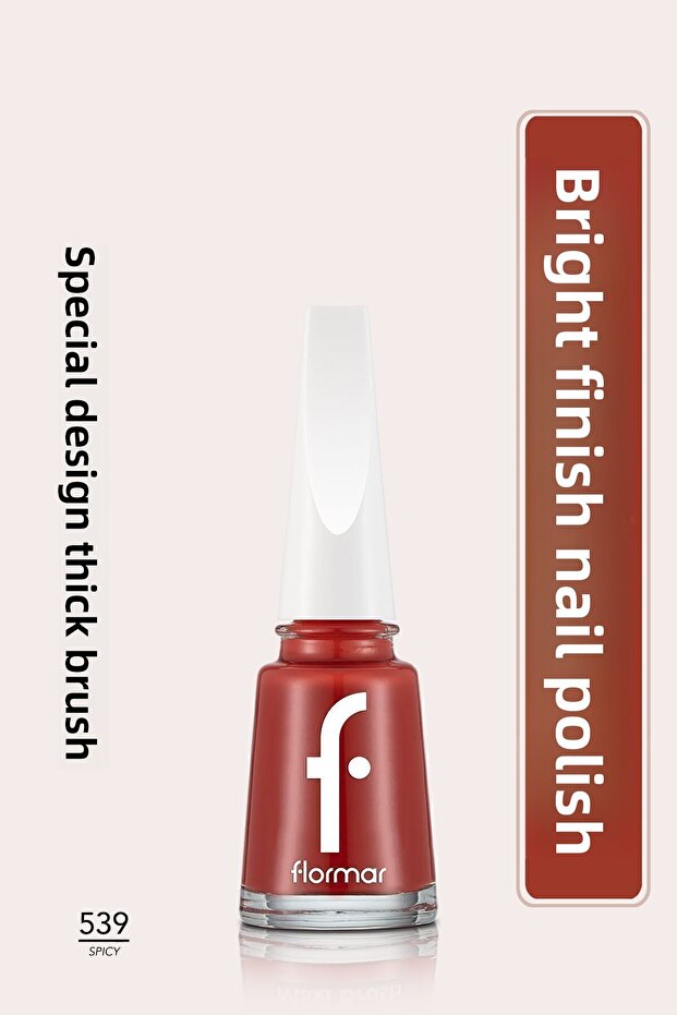 High Pigmented Shiny Nail Polish Nail Enamel - Spicy 539 - 8682536047821