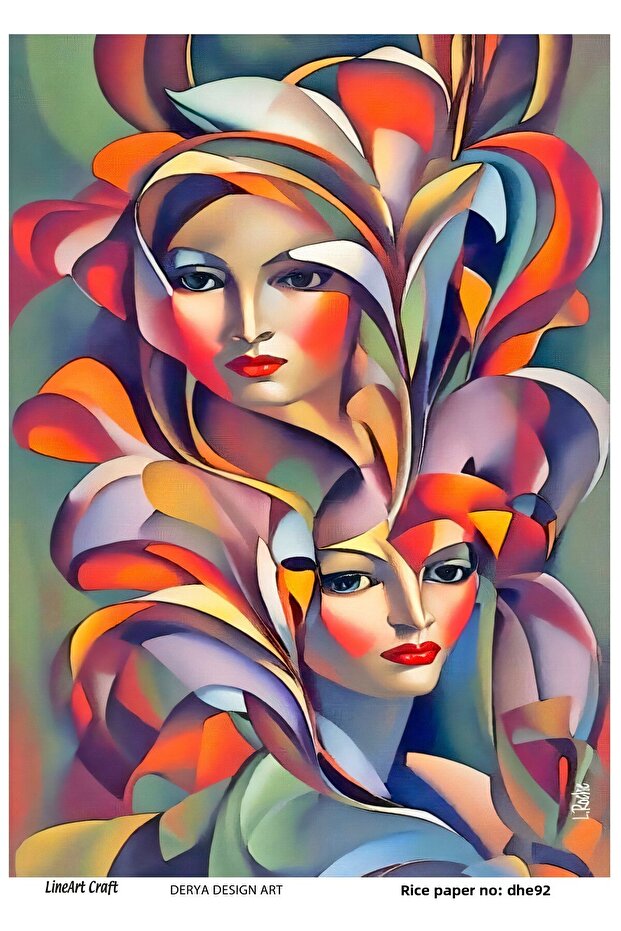 ورق ديكوباج LineArt بنمط نحاسي - DHE92