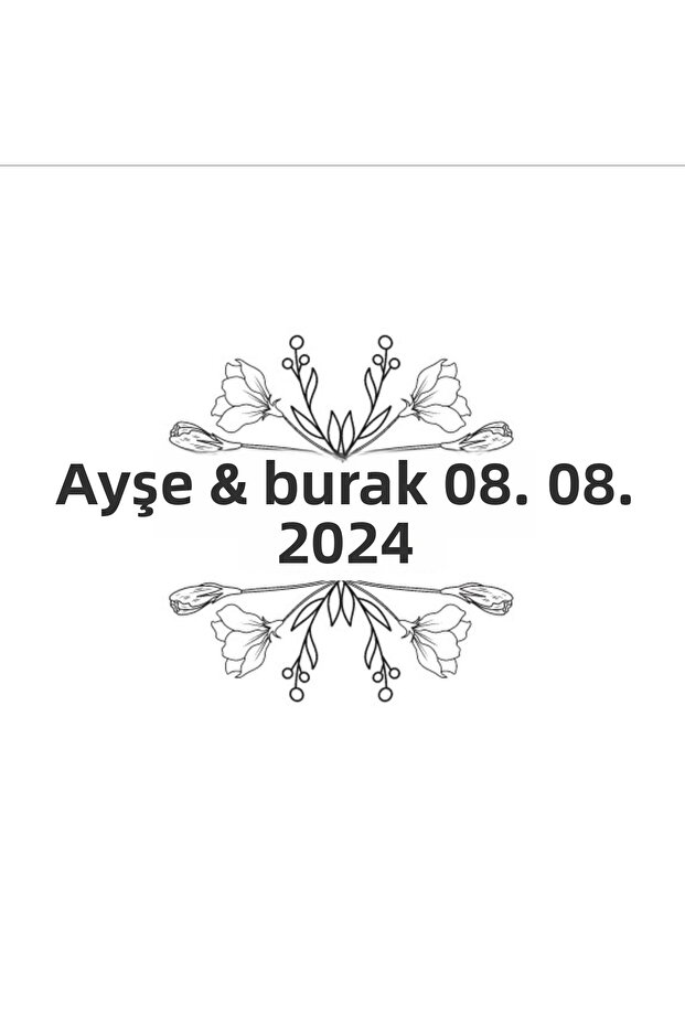 Quadrangle Winter Fruity Sticker Henna Engagement Wedding 3X3Cm Custom Sticker / 50Pcs Sticker