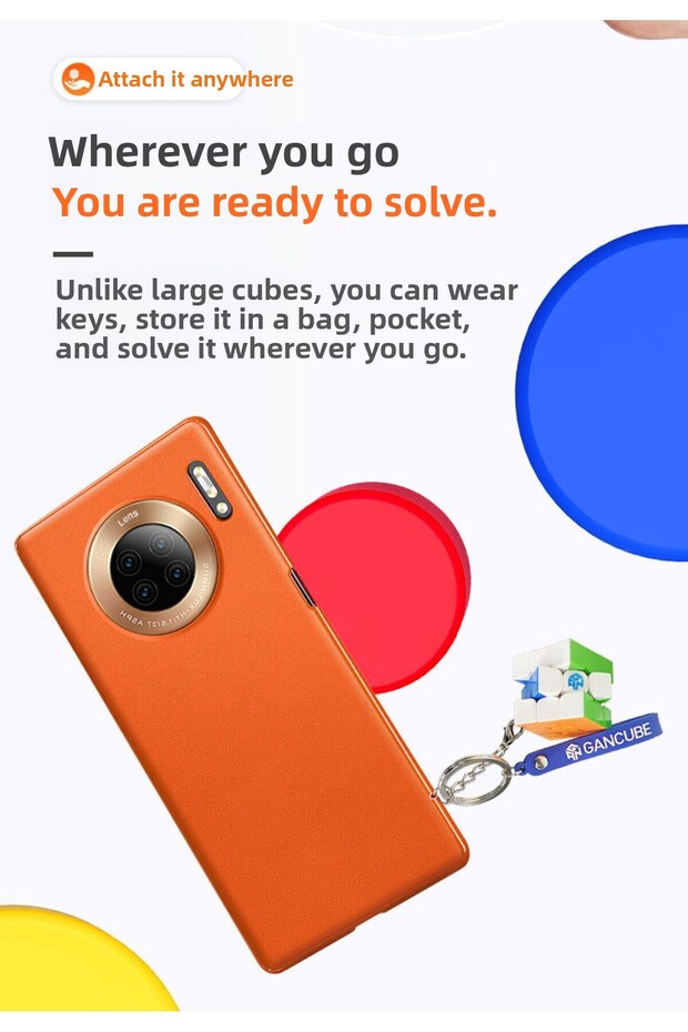 Gan 330 - Keychain 3X3 Cube Intelligence, Easter Egg Edition - 4