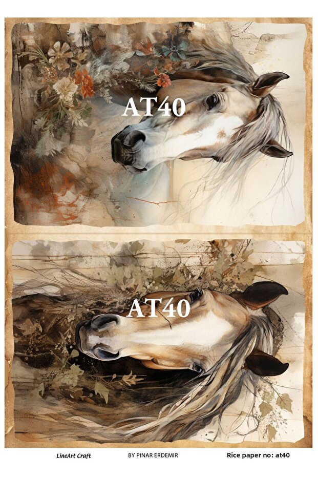 ورق ديكوباج نحاسي رقم: AT40