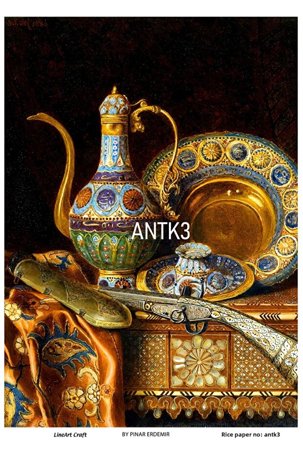 ANTK3 نموذج ورق ديكوباج نحاسي