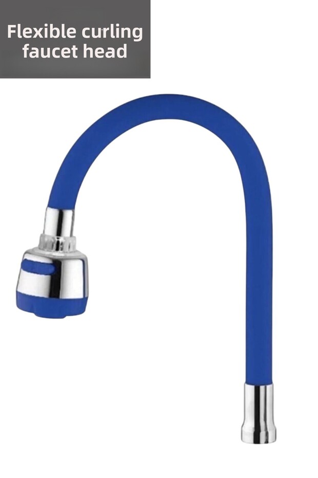 Flexible and Crimpable Colorful Silicone Faucet - Head Kubar (Blue)