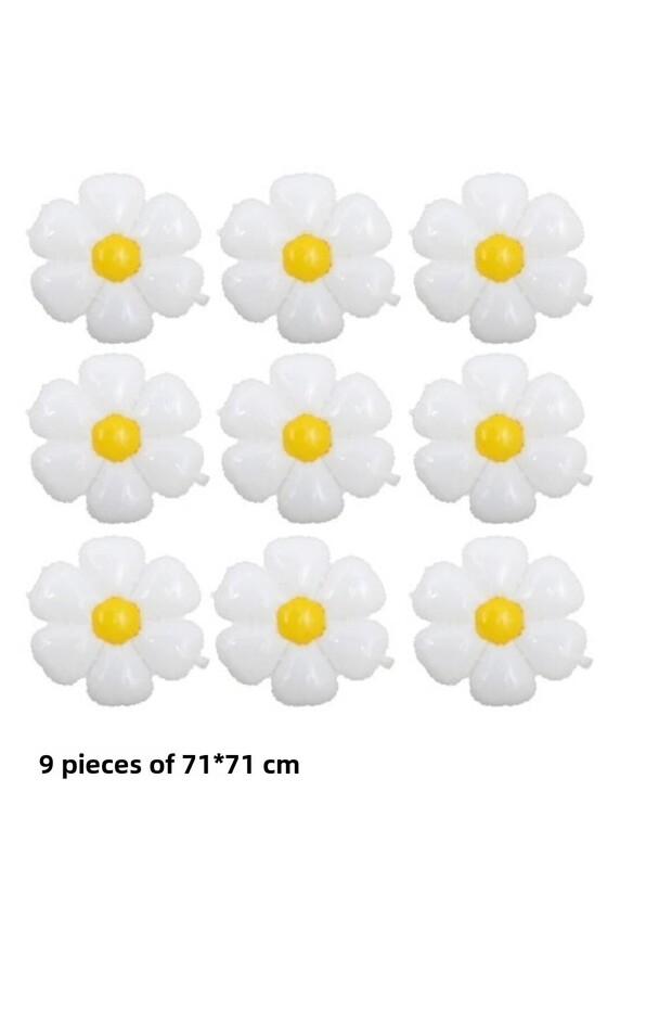 Daisy Foil Balloon 9 Pieces 71 cm