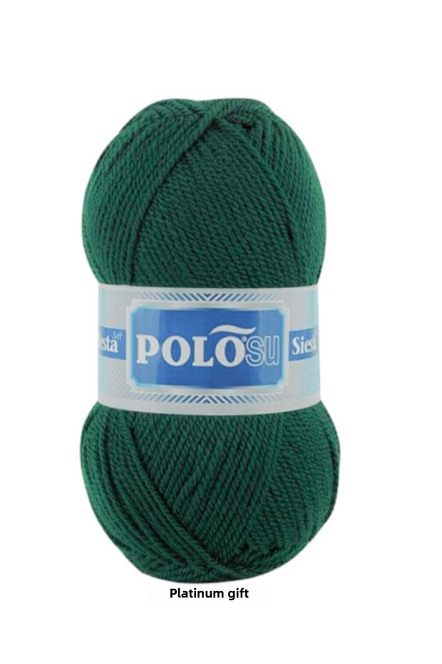 ( 5 Pieces ) Siesta Soft 226 Dark Green Hand Knitting Threads Vest Cardigan Thread Scarf Sweater Thread
