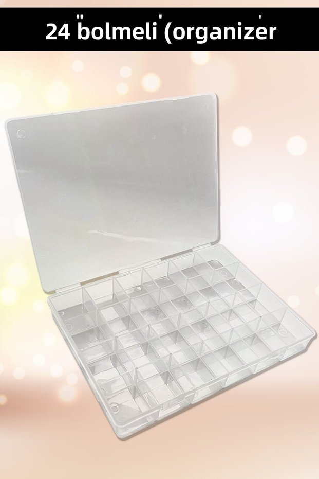 24 Compartment Necklace Ring Jewelry Box Organizer Organizer Box