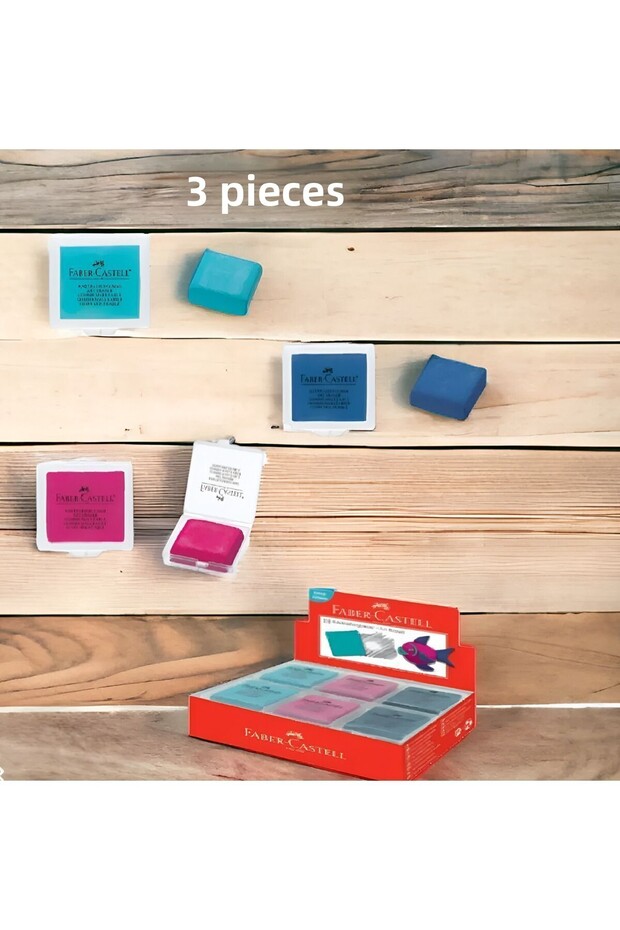 F.c Dough Eraser New Trend Colors 3 Pieces