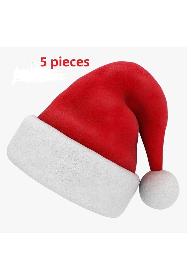 Adult Christmas Hat - New Year's Hat - Fleece New Year's Hat - Santa Claus Hat