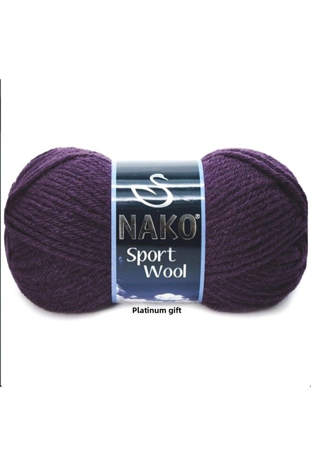 ( 5 Pieces ) Sport Wool 3260 Purple Hand Knitted Threads Vest Cardigan Thread Scarf Sweater Thread