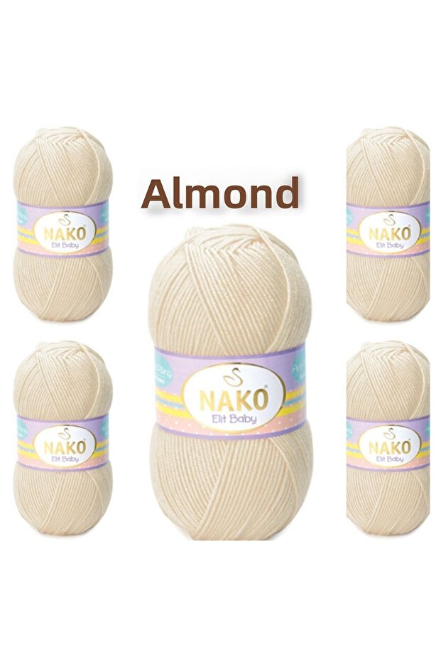 Elıt Baby Hand Knitting Thread Pack of 5 (100gr X 5 Pieces)