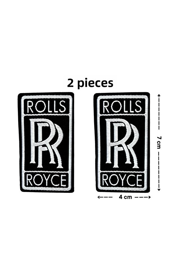 شعار "Rolls Royce" المنسوج الملتصق بالحديد