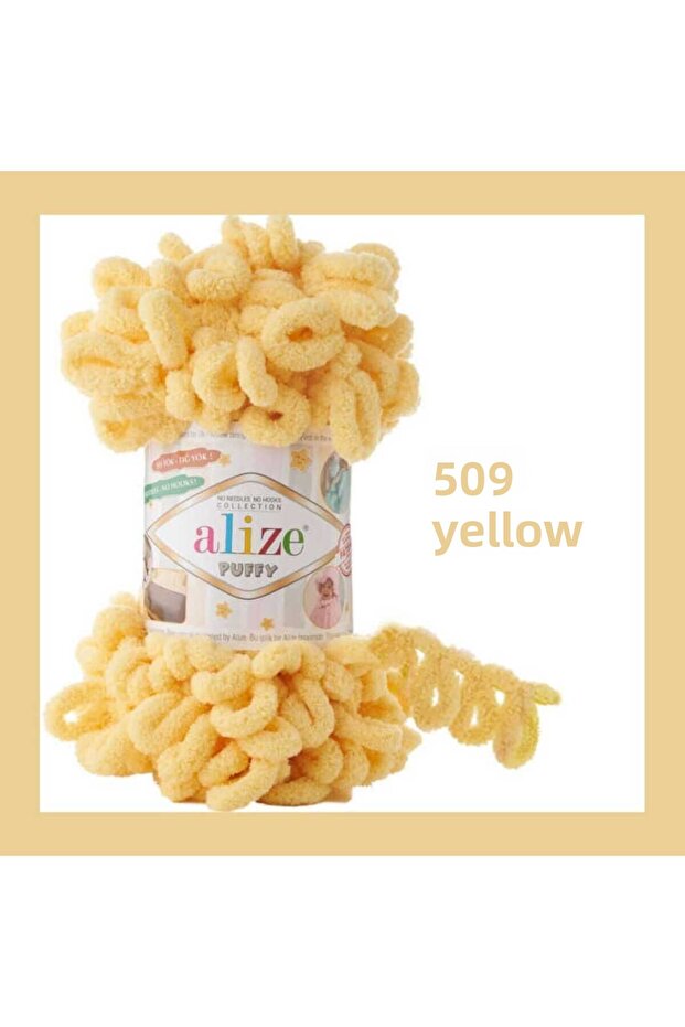 Big Bowknot Puffy Hand Knitting Yarn - 100 Gr. 9 Mt. Finger and Blanket Rope