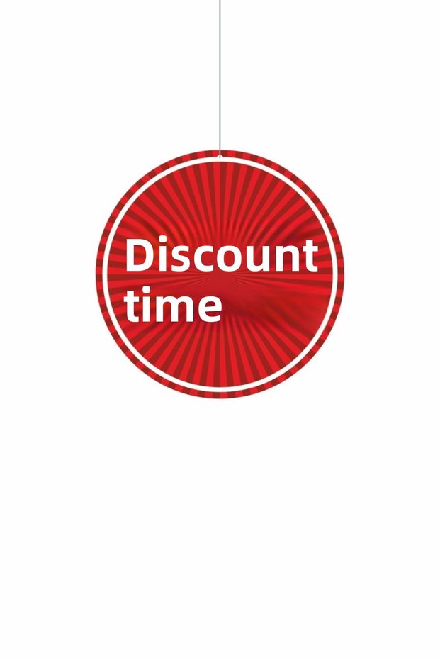 Store Reversal Discount Time Written Double Sided Printed Cardboard Reversal