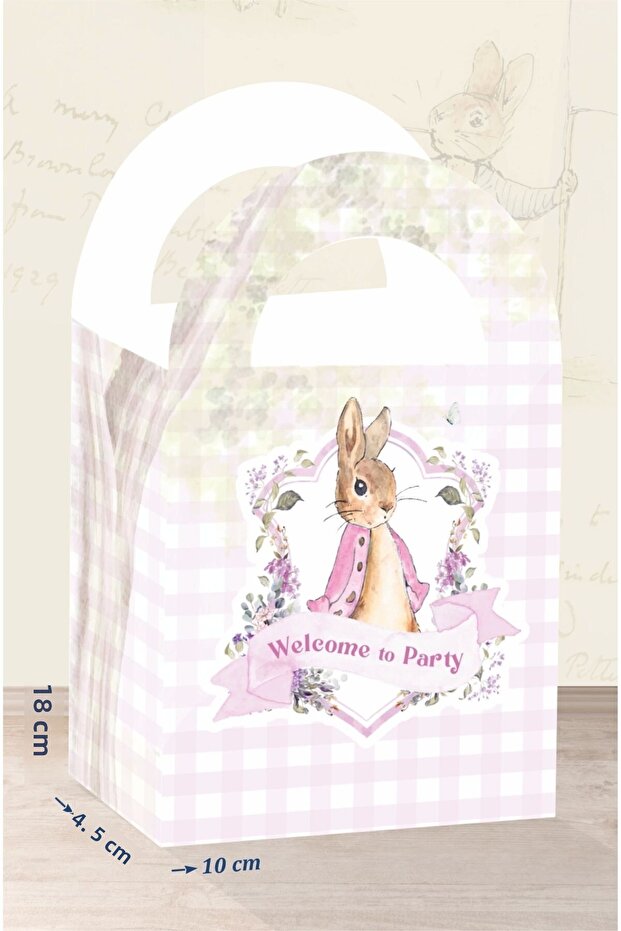 Pink Rabbit Pink Rabbit Theme Bag 18x10 cm *Pack of 8