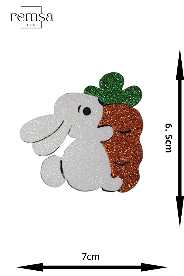 لباد أرما - رقعة - رقعة - نموذج أرنب (7 سم × 6,5 سم) - 1