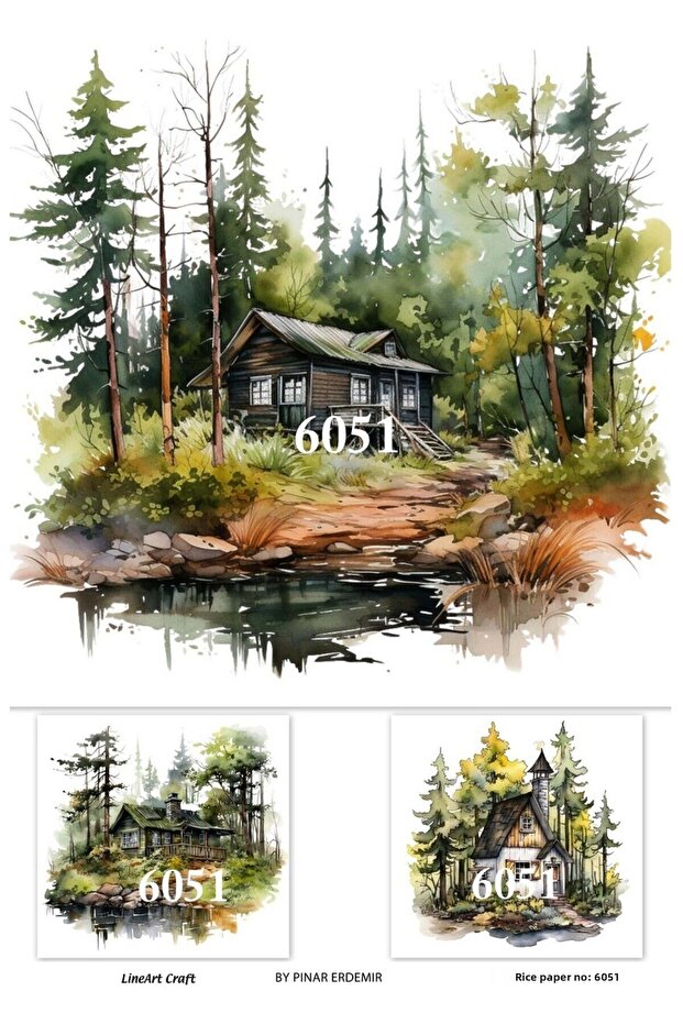 ورق ديكوباج نحاسي رقم: 6051 - 29x42 سم