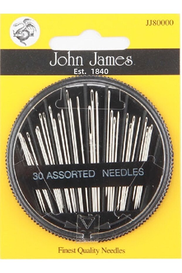John James Sewing, Embroidery Needle Set 30 Pieces. Jj80000 (patchwork, knitting, sewing, tapestry Full Set)