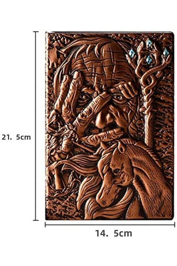 Gift Leather Notebook 3D Embossed - 2