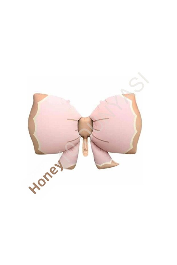 Bal10 Retro Pink Color Bow Foil Balloon 92X58 cm