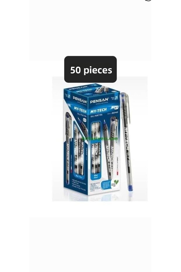 50 Pieces My-tech 0.7 Mm Needle Tip Blue Color Capable Pen