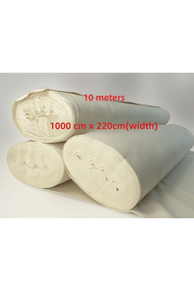 10 Meters Punch Ready Natural Raw Fabric Cloth Ready for Printing and Sewing