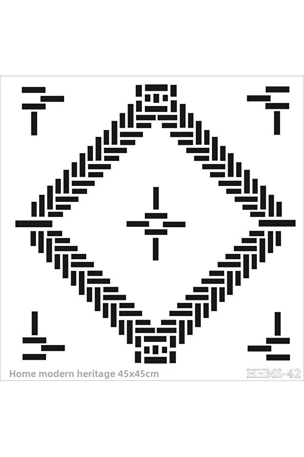 Home Heritage Modern 45X45Cm Hhms-42 Stencil