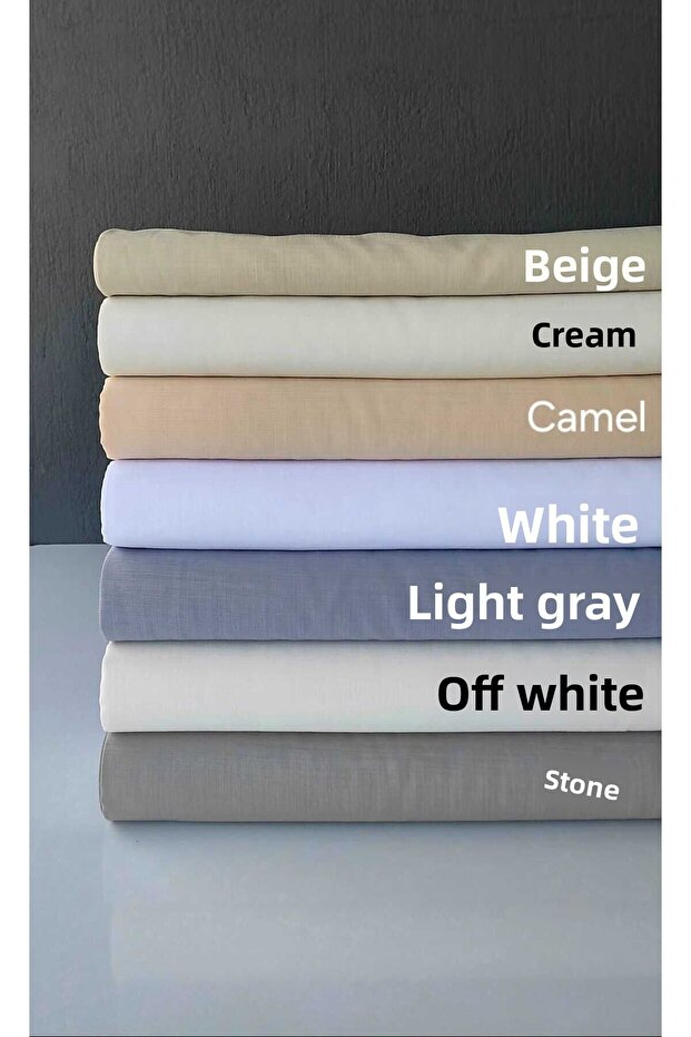 Gardenia Plain Fabric - Stone