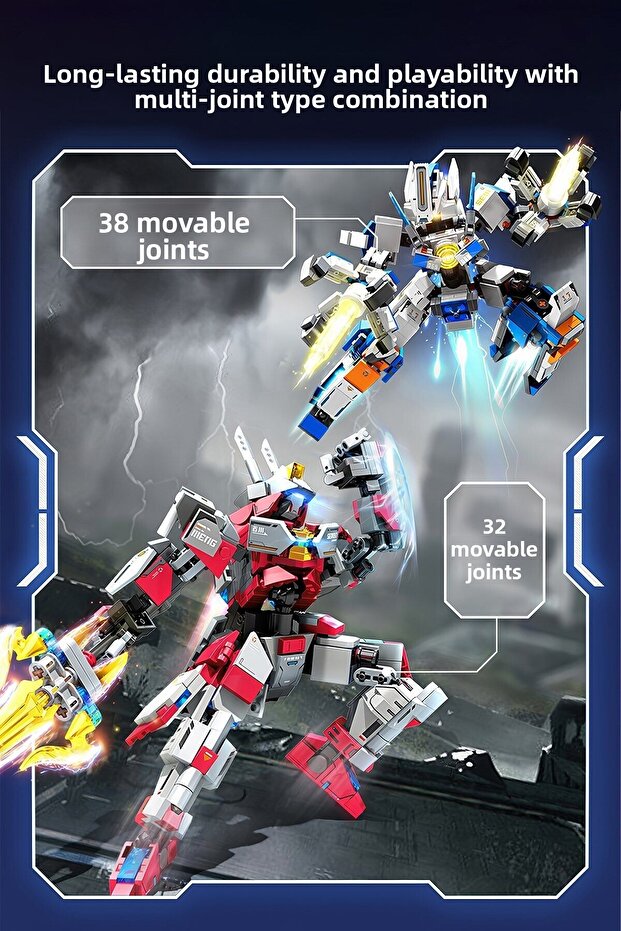 Hydra Titan Immortal Warrior Robot Building Block Set - 3