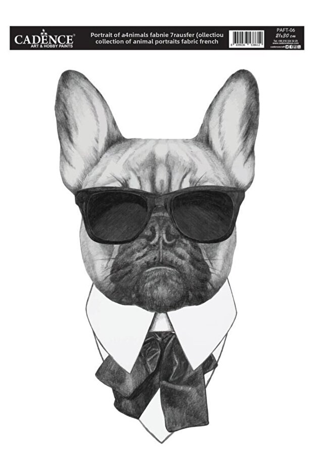 Fabric Transfer Paft-06 Animal Portraits 21X30Cm