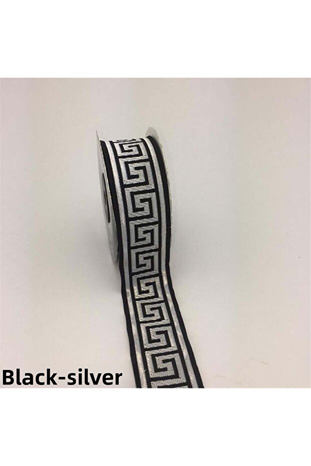 35062-Bordür - 10 m Black-Silver