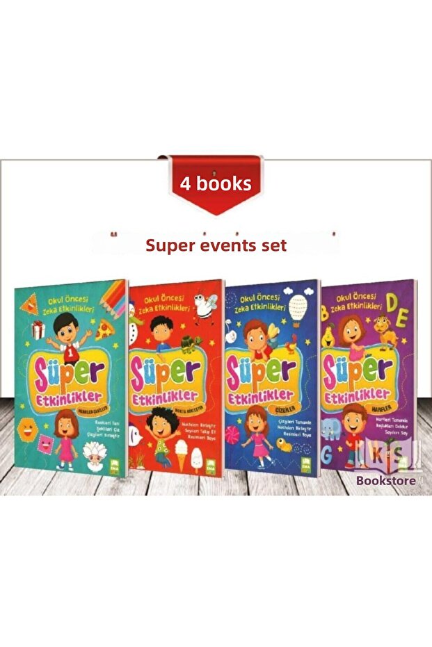 Süper Etkinlikler Seti 4 Kitap